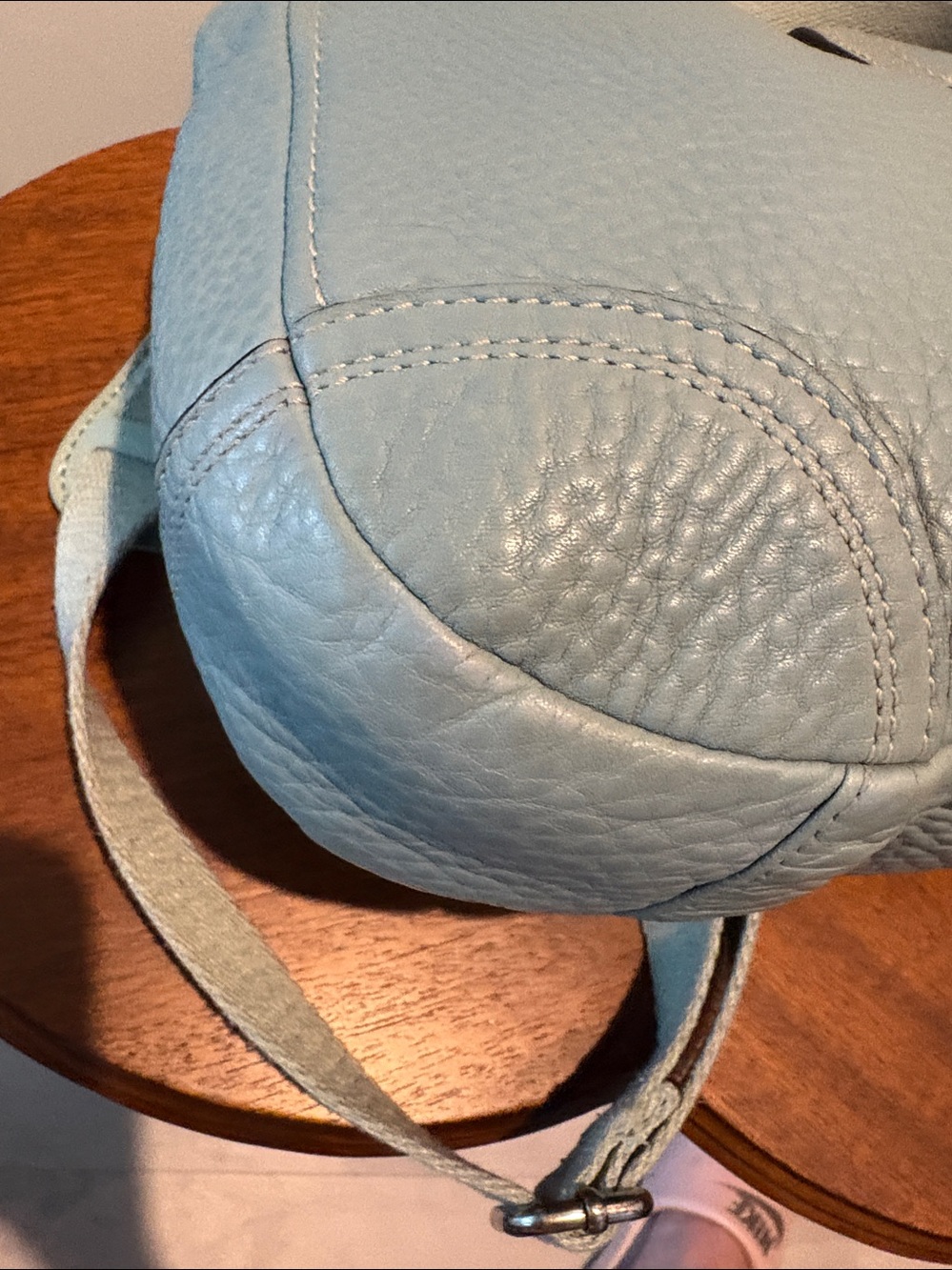 Coach shoulder bag Crossbody bag pebbled Leather icy mint green turn lock - Picture 12 of 17